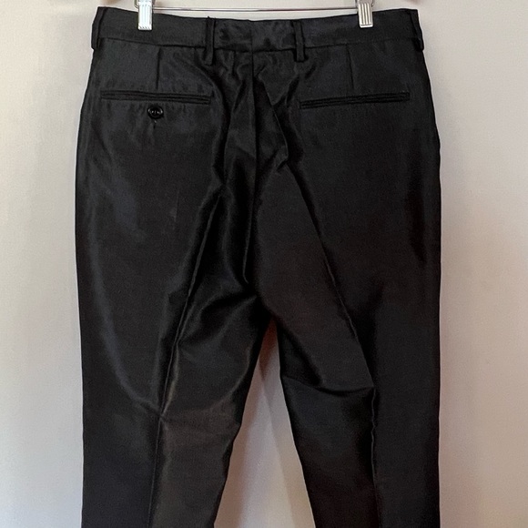 MEN’S DESIGNER HANS UBBINK DARK GRAY CUFFED DRESS EURO 54 SLACKS SIZE 32 X 32 - Picture 6 of 11